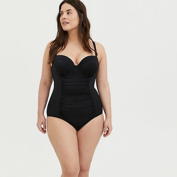 NWT Torrid Strappy Back Push-Up One-Piece 3X - Picture 2 of 6
